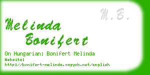 melinda bonifert business card
